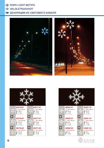 ADAMLIGHTS Adam Decolight Christmas 灯饰目录 2008 / 2009 eng fin rus 第 6 页