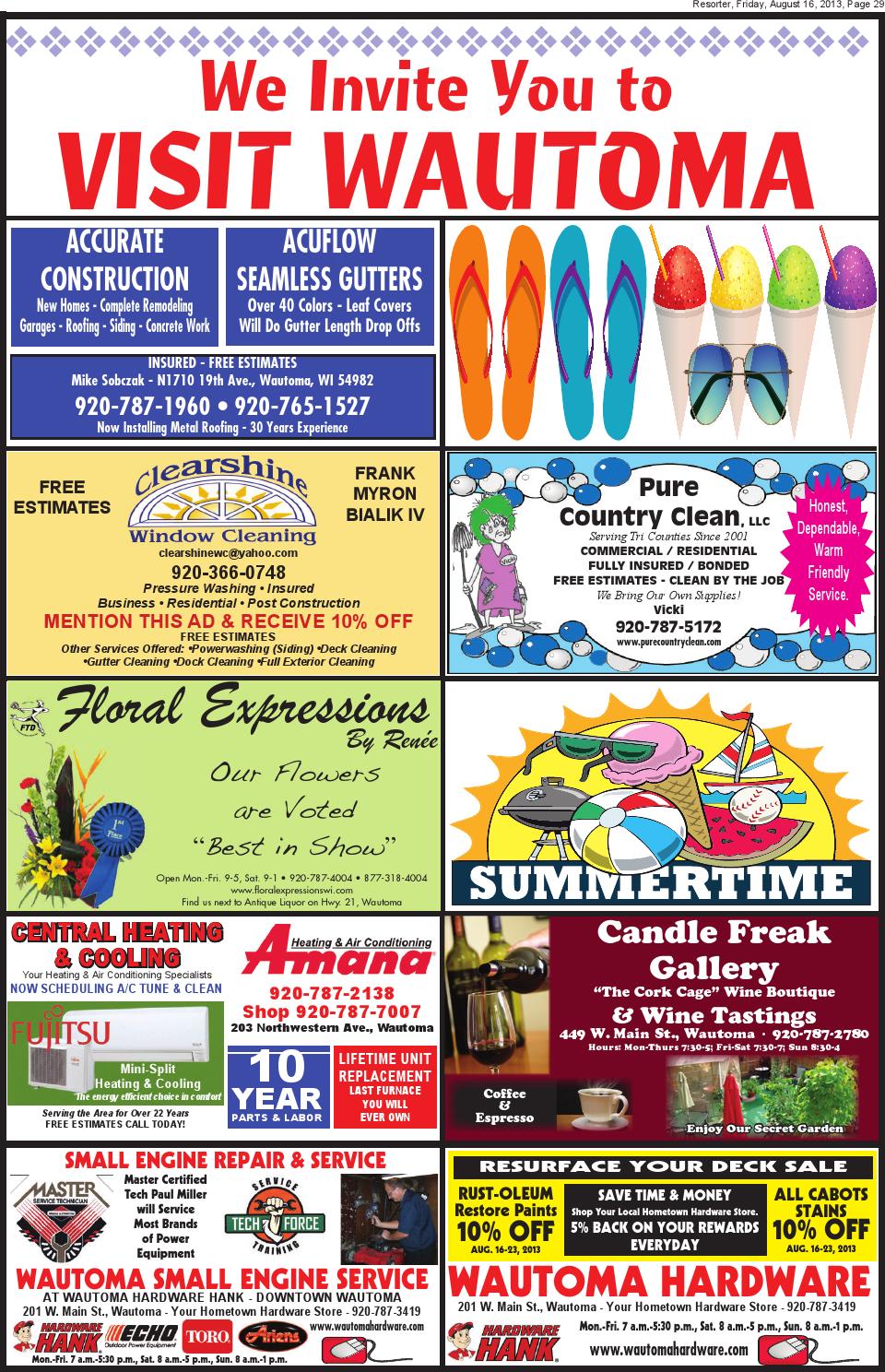 Central Wisconsin Resorter No. 33 by Wautoma Newspapers Issuu