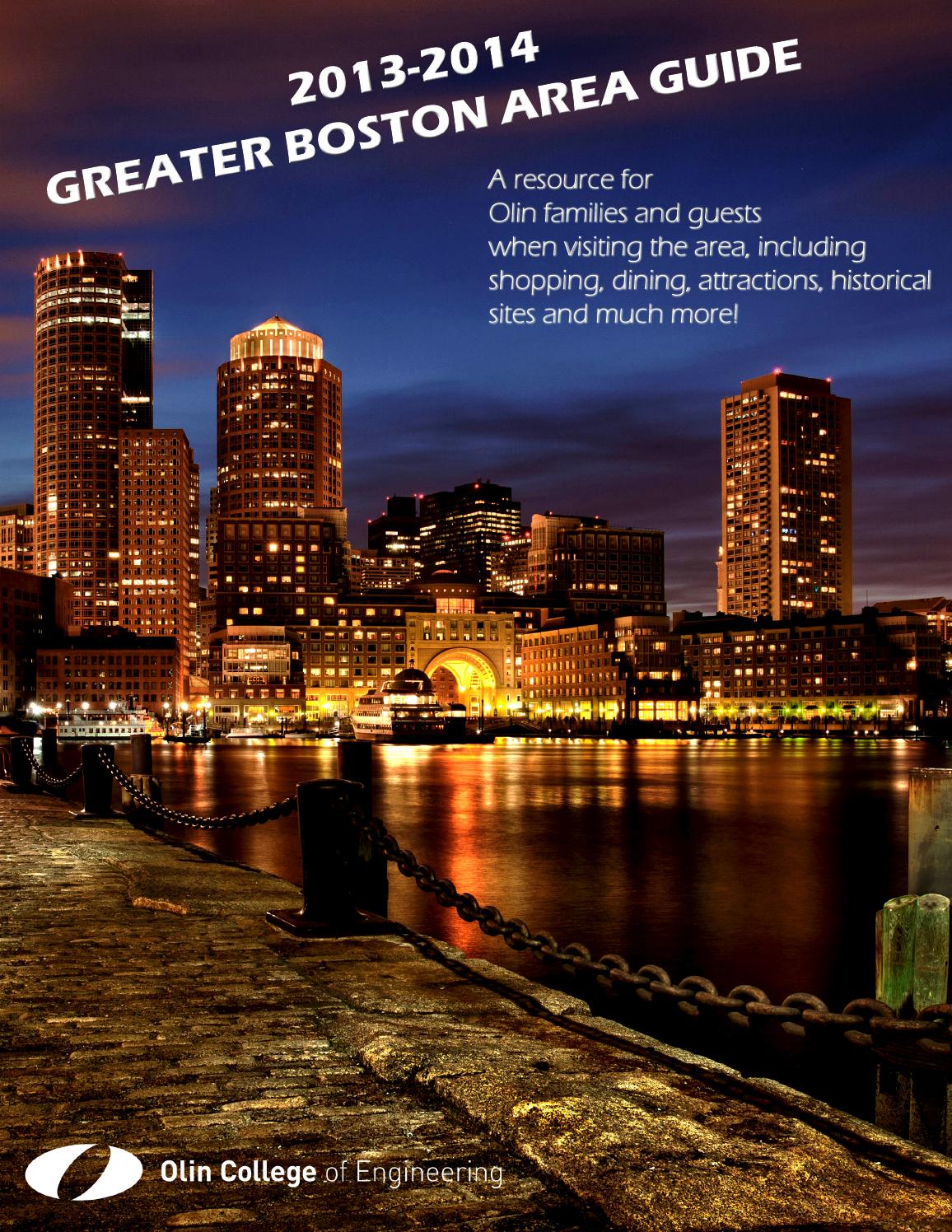 Greater Boston Area Guide 2013 by OlinCollege Issuu