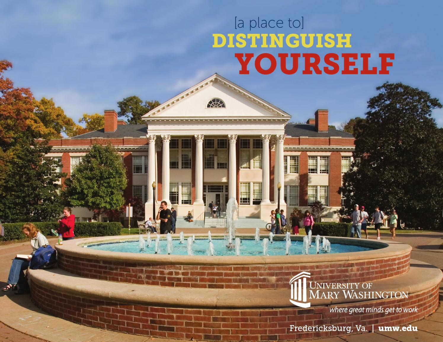 University of Mary washington International Viewbook 2013 by University