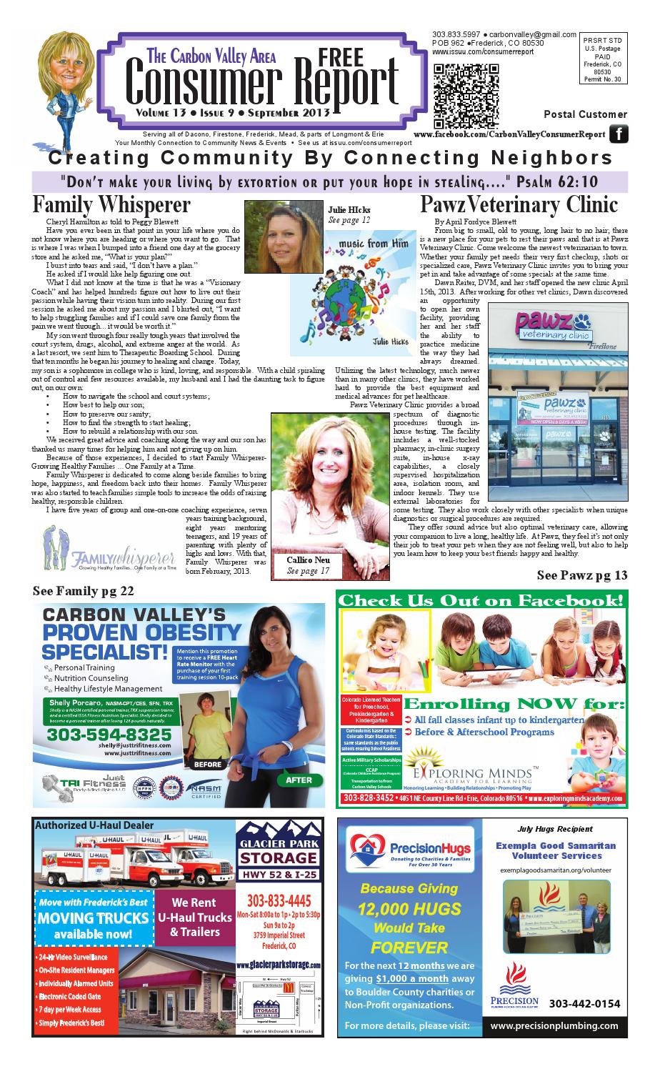 Sept13cvcr by Consumer Report for Carbon Valley, Mead and Erie Issuu