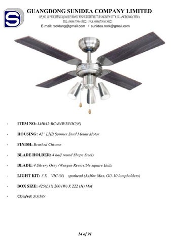 Tuv 吸顶灯 fan 目录 2013 第 15 页