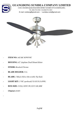 Tuv 吸顶灯 fan 目录 2013 第 6 页