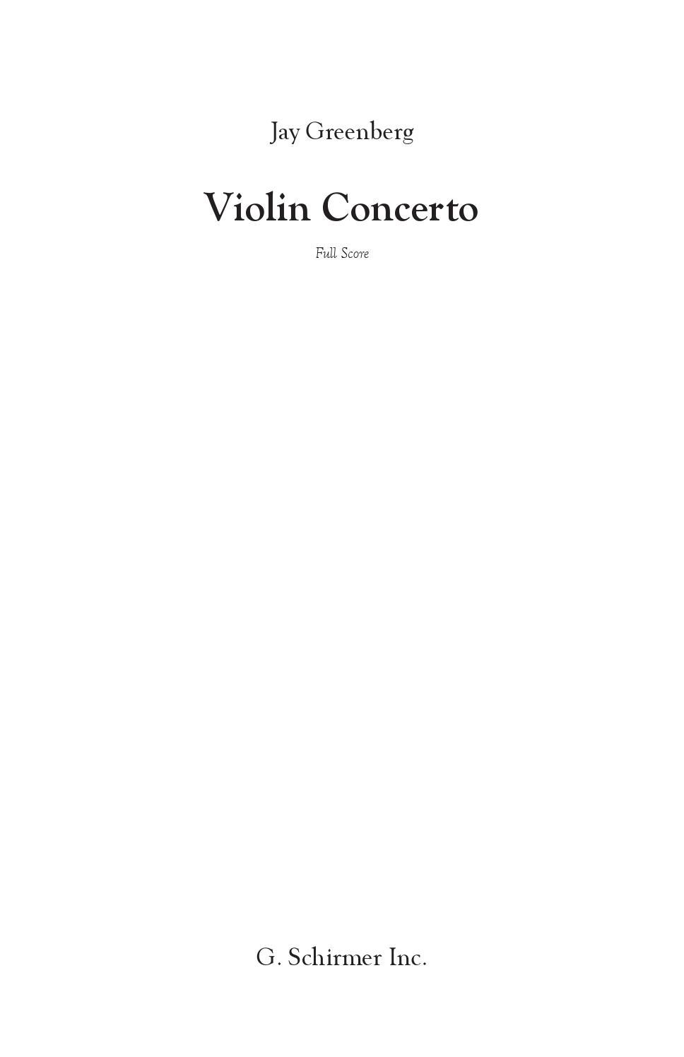 Greenberg VIOLIN CONCERTO by ScoresOnDemand Issuu