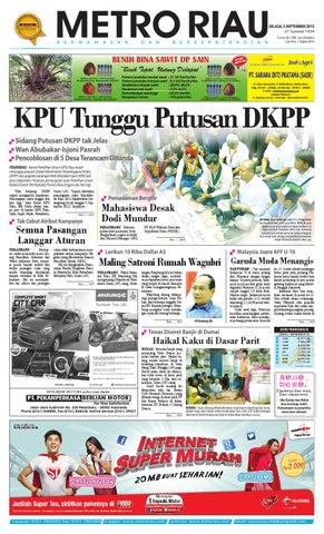030913 By Harian Pagi Metro Riau Issuu<script async src=