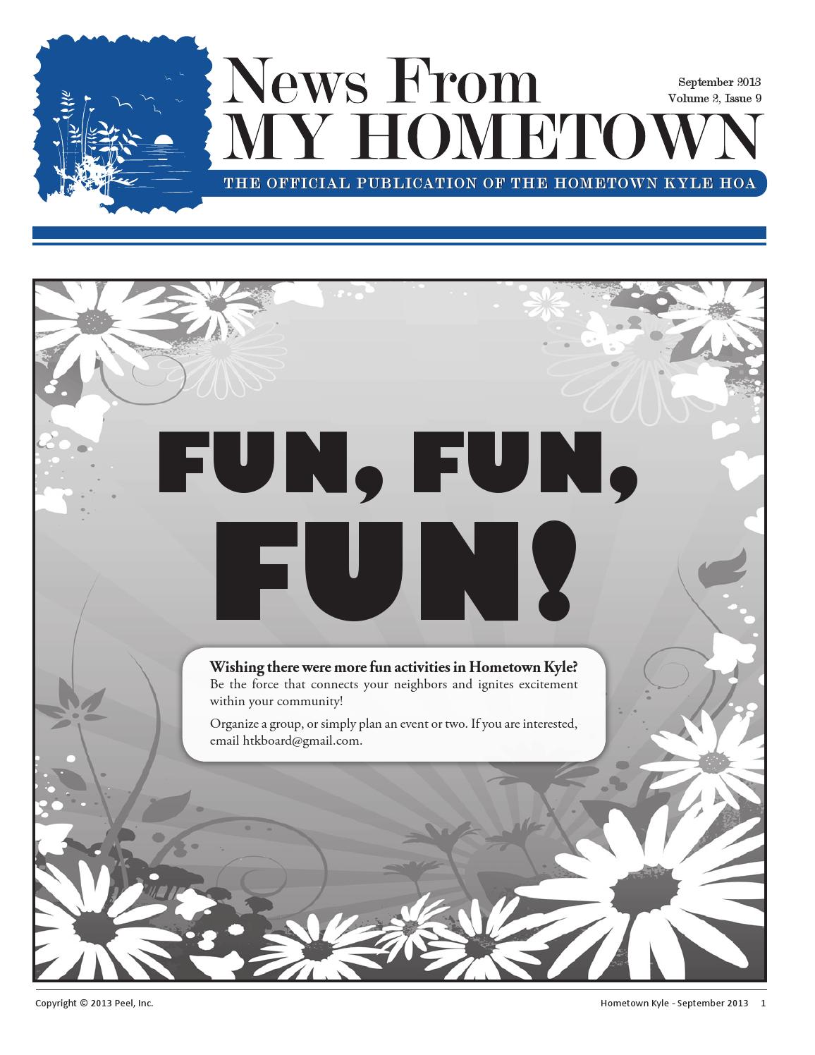 Hometown Kyle September 2013 by Peel, Inc. Issuu