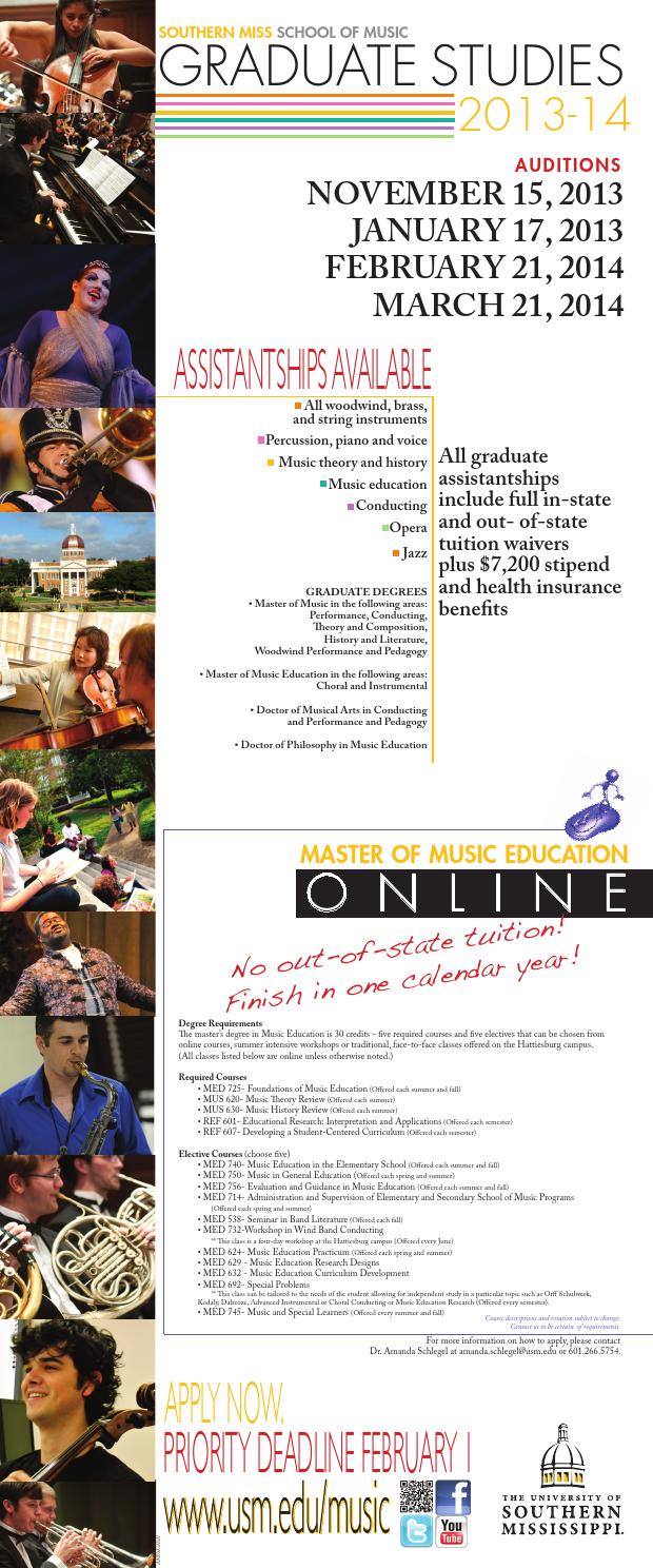 Graduate Recruiting Poster 13 14 By Usmmusic Issuu