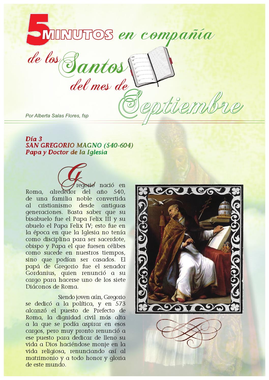 Santos del mes septiembre by Pauline Books and Media Issuu