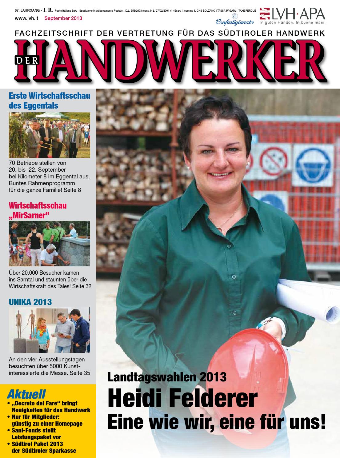Der Handwerker, September 2013 by lvh.apa - Issuu