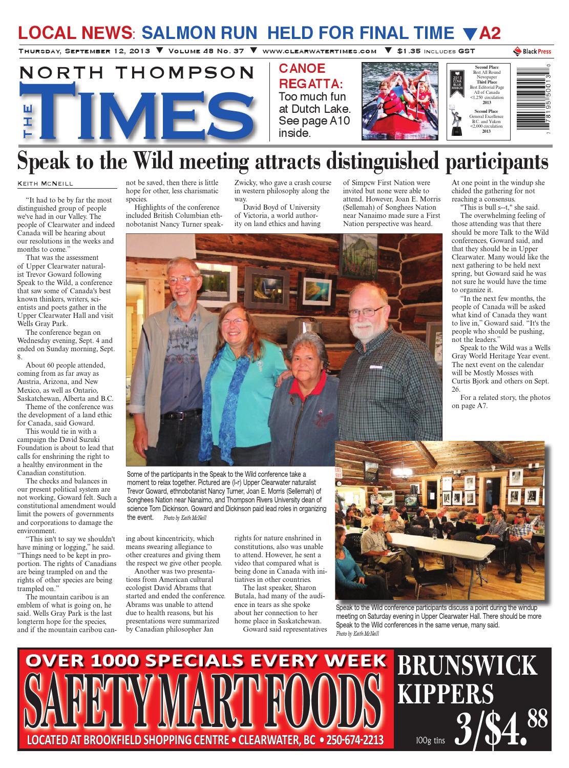 Clearwater Times, September 12, 2013 by Black Press Media Group Issuu