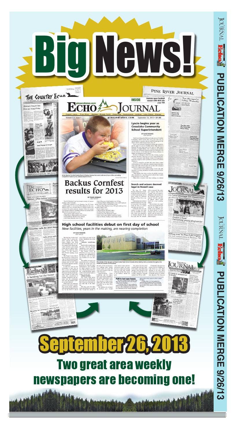 Big News! Echo-Journal now one paper by Brainerd Dispatch and Echo ...