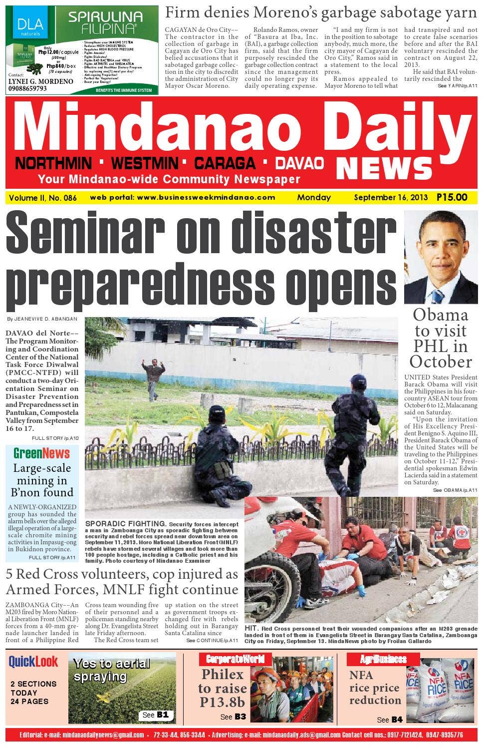 Mindanao Daily Davao (September 16, 2013) by Mindanao Daily News - Issuu
