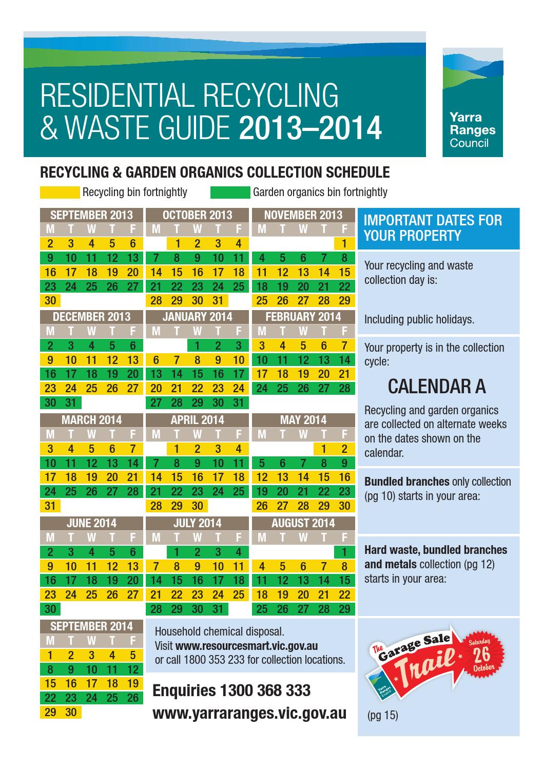 2013 14 waste booklet by Yarra Ranges Council Issuu