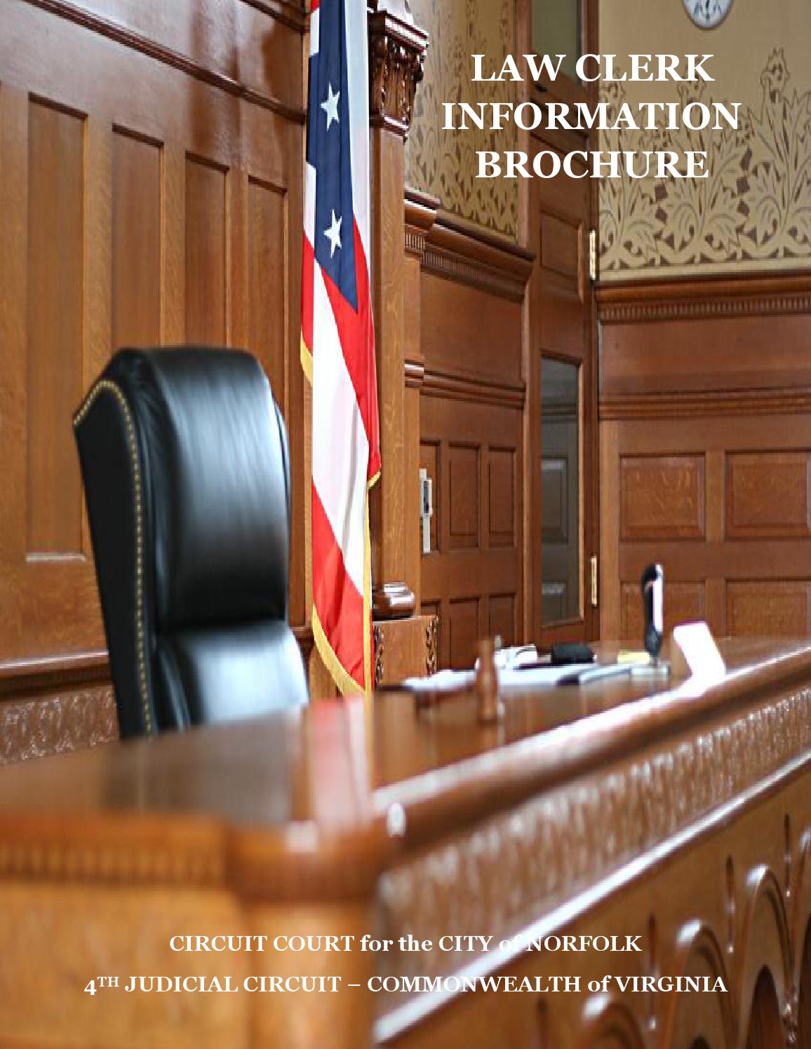 Law Clerk Brochure By Norfolk Circuit Court Clerk s Office Issuu