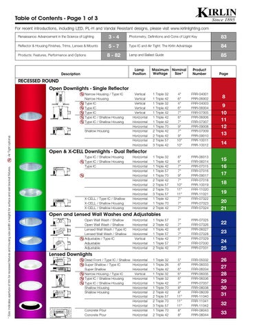 The Kirlin Company *Kirlin's Compact Fluorescent 灯饰目录 05-07FL 第 2 页