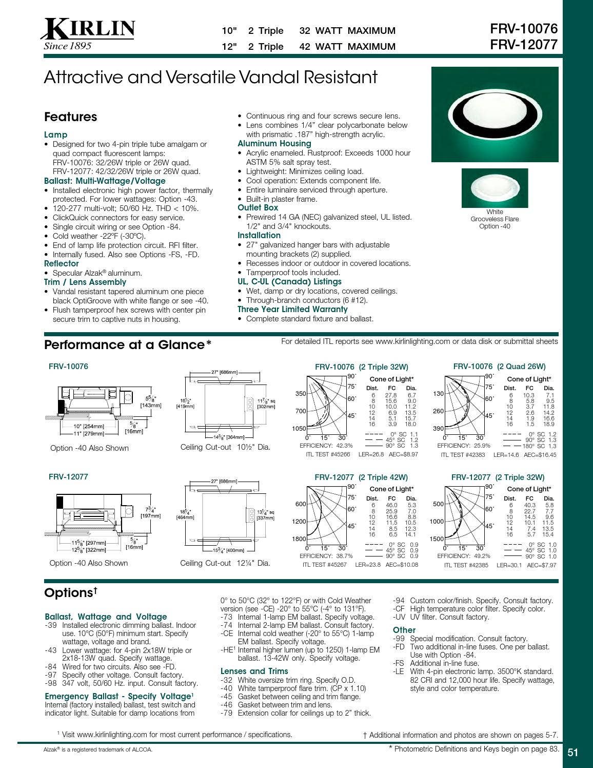 *Kirlin's Compact Fluorescent Lighting Catalog 0507FL by The Kirlin