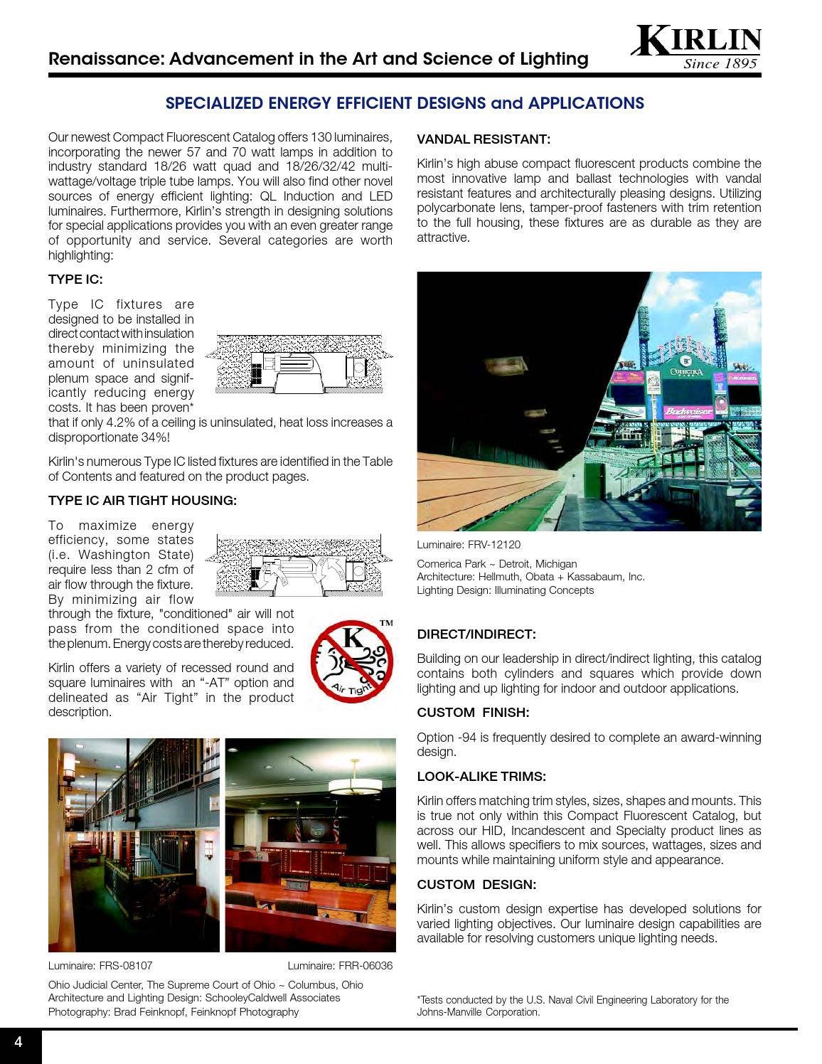 *Kirlin's Compact Fluorescent Lighting Catalog 0507FL by The Kirlin
