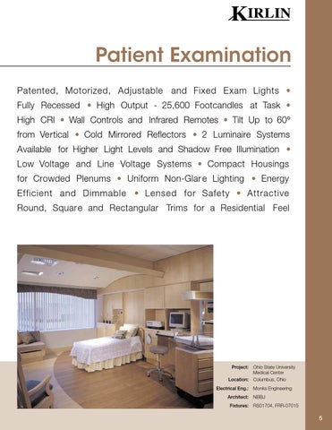 The Kirlin Company *Kirlin's Patient and Exam Healthcare 灯饰目录 08HC 第 7 页
