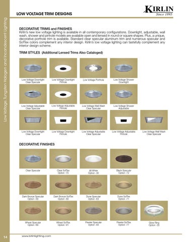 The Kirlin Company *Kirlin's Tungsten Halogen and Incandescent 灯饰目录 07TH 第 16 页