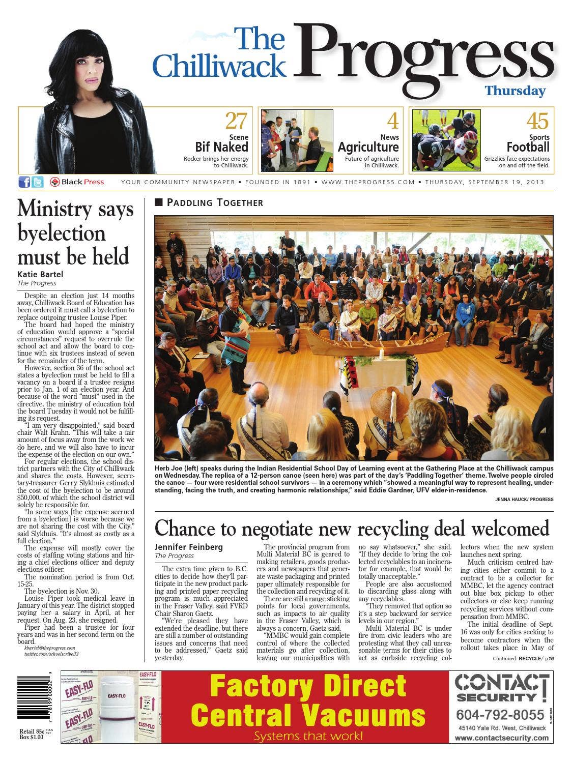 Chilliwack Progress, September 19, 2013 by Black Press Media Group