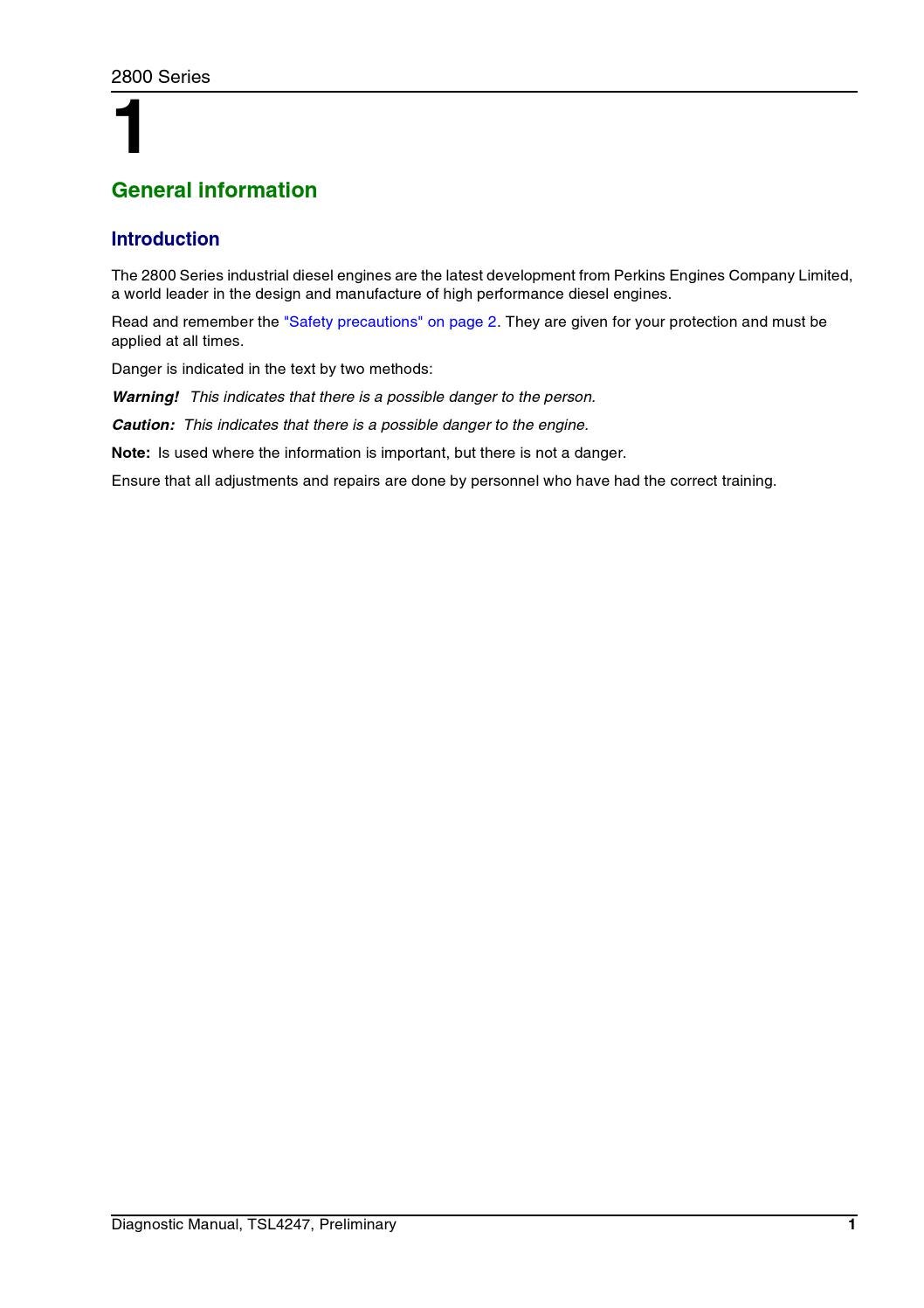 Perkins 2800 Series Model 2806C-E16 Diagonstic Manual by Power Generation - issuu