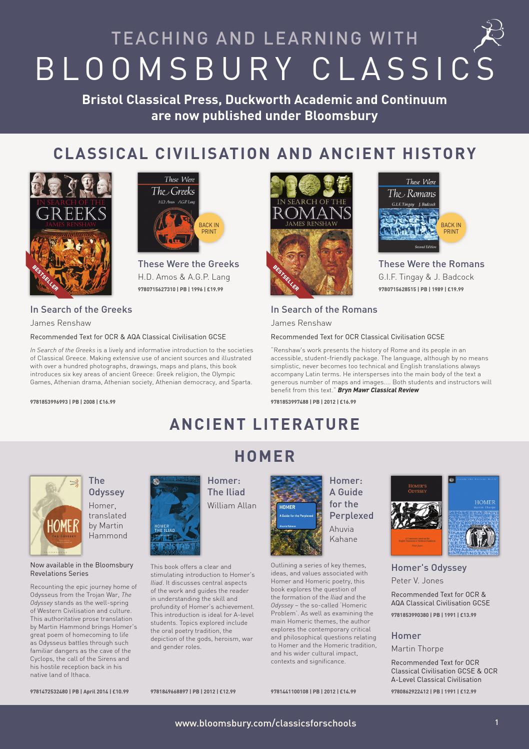 Classics for Schools catalogue by Bloomsbury Publishing Issuu