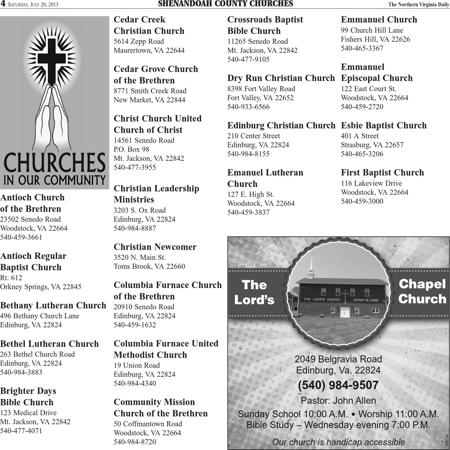 shenandoah county churches by northern virginia daily issuu