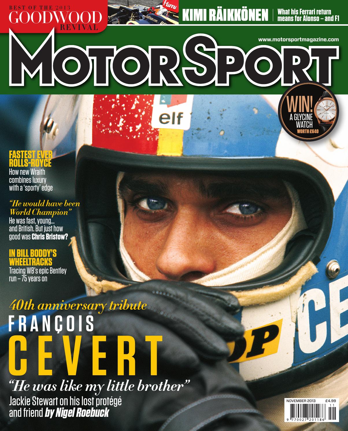 November 2013 issue of Motor Sport Magazine by Motor Sport Magazine Issuu