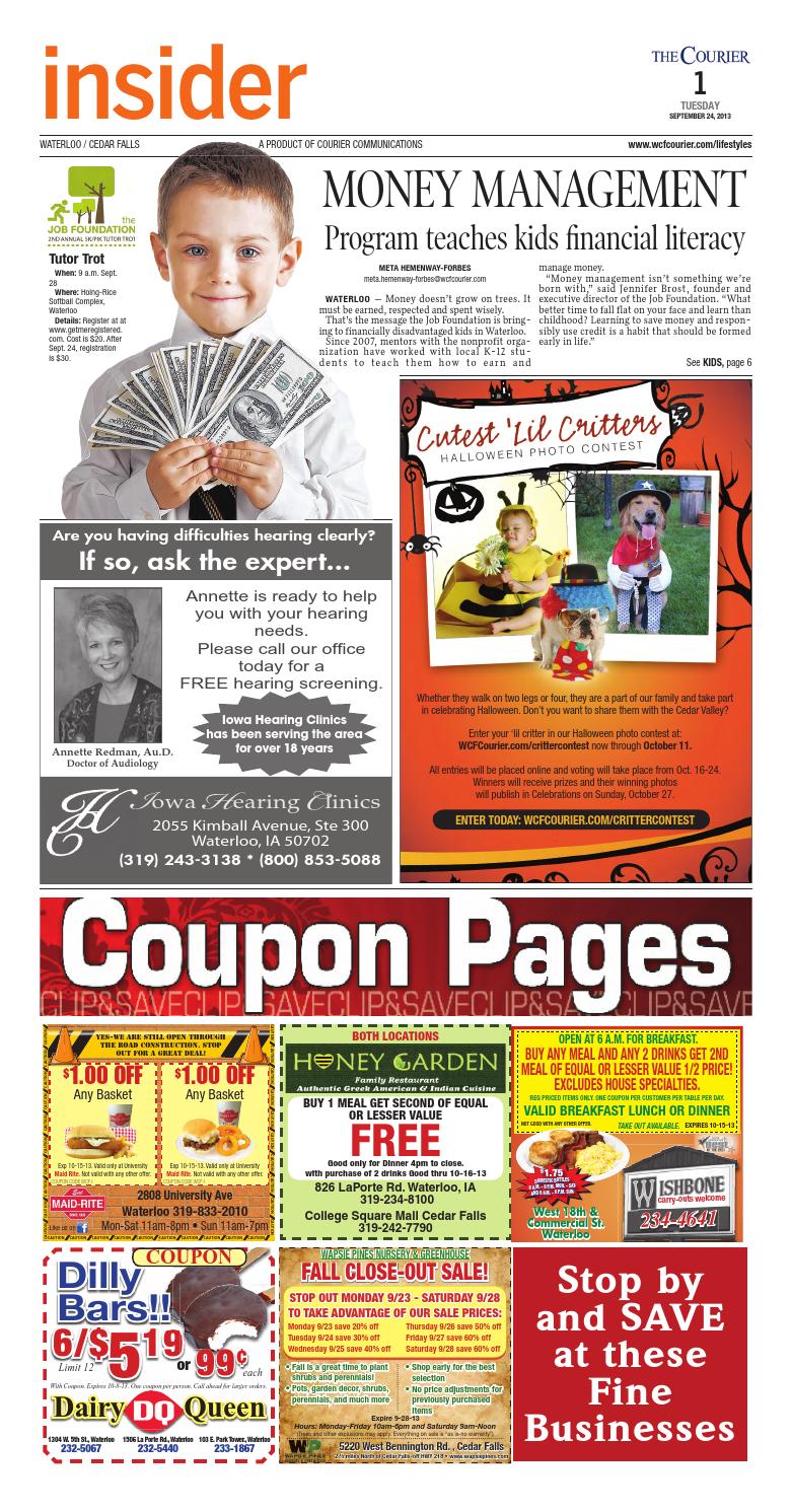 Insider 092413 by WaterlooCedar Falls Courier Issuu