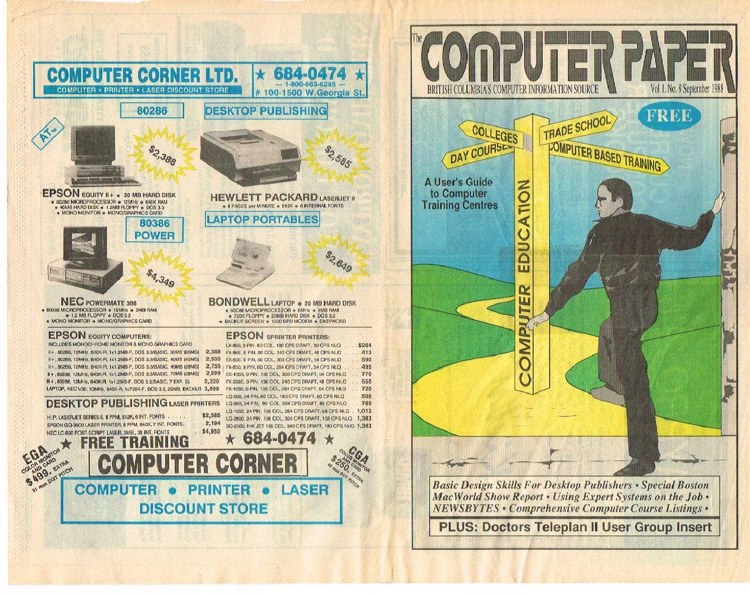 1988 09 The Computer Paper by The Computer Paper - Issuu