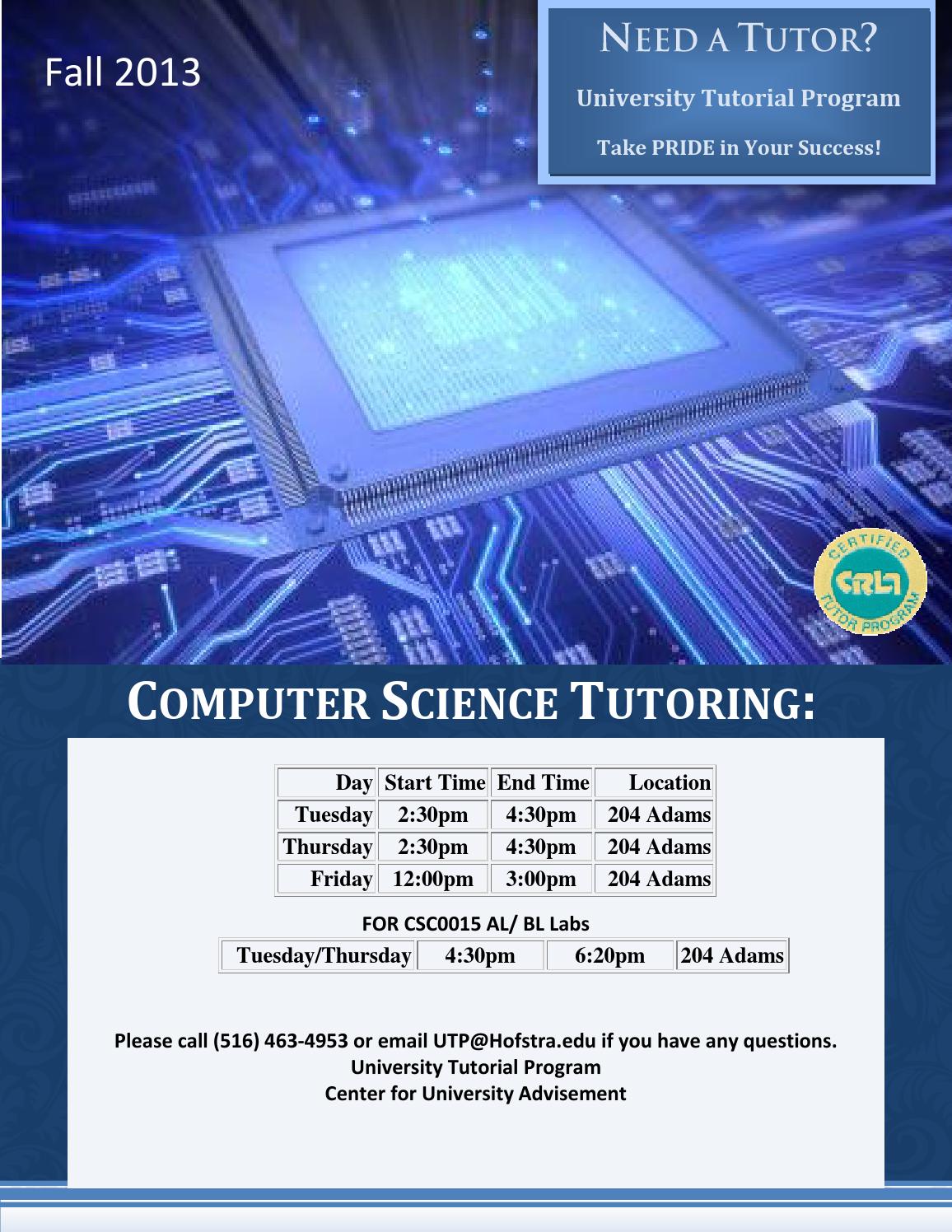 Hofstra UTP Computer Science Tutoring by Hofstra University - Issuu