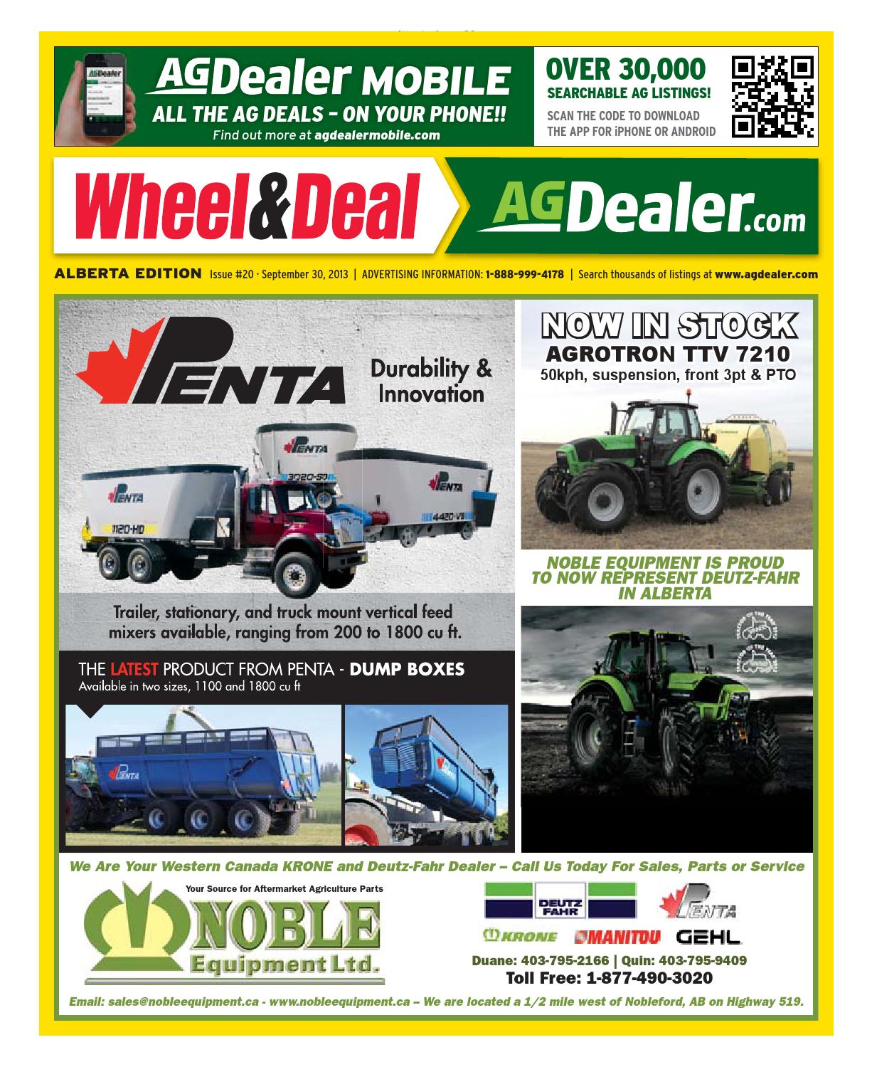 Wheel &amp; Deal Alberta, September 30, 2013 by Farm Business  Communications - issuu