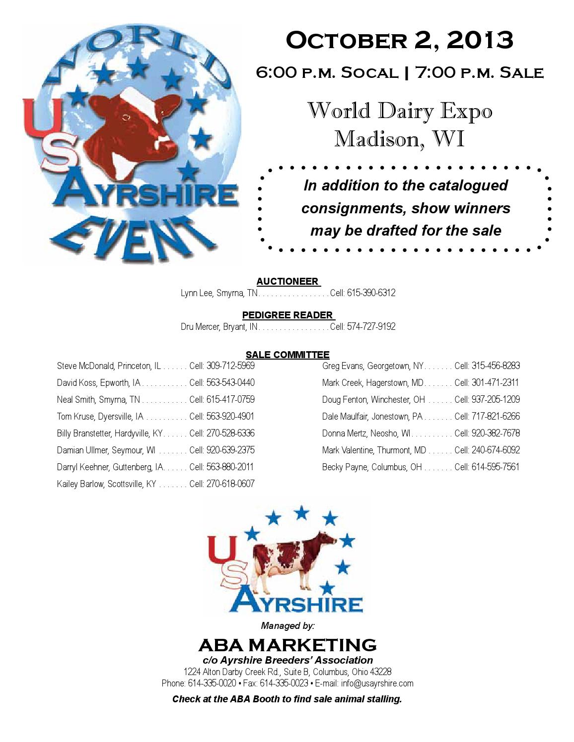 World Aryshire Event 2013 by Dairy Agenda Today Issuu