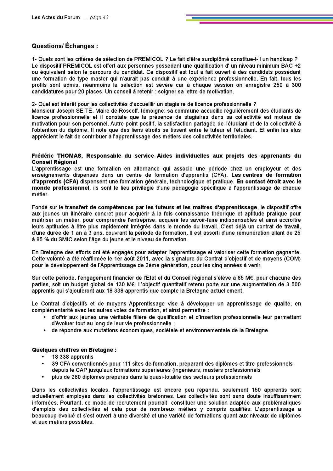 Les actes du Forum by CDG 35 - Issuu