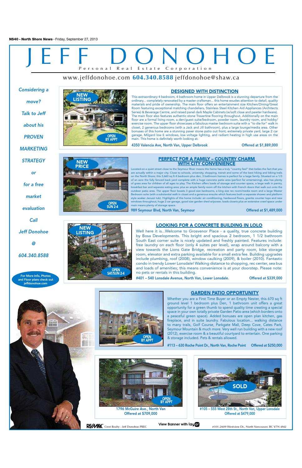 North Shore Real Estate September 27 2013 by North Shore News Issuu