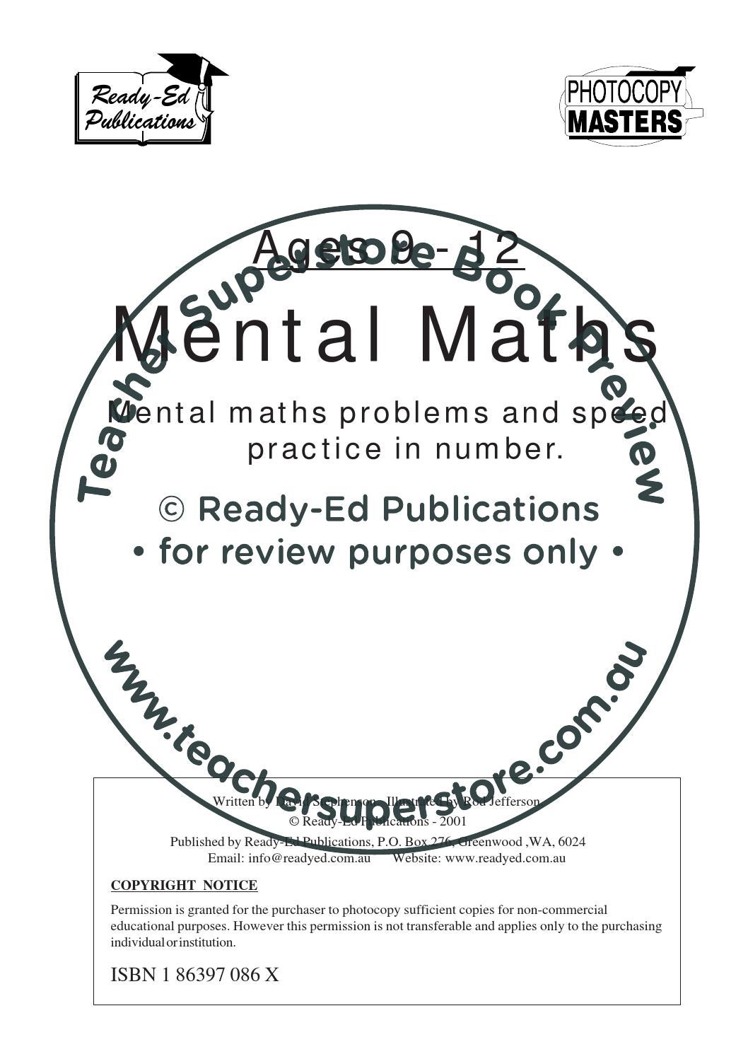 Mental Maths Vebuka