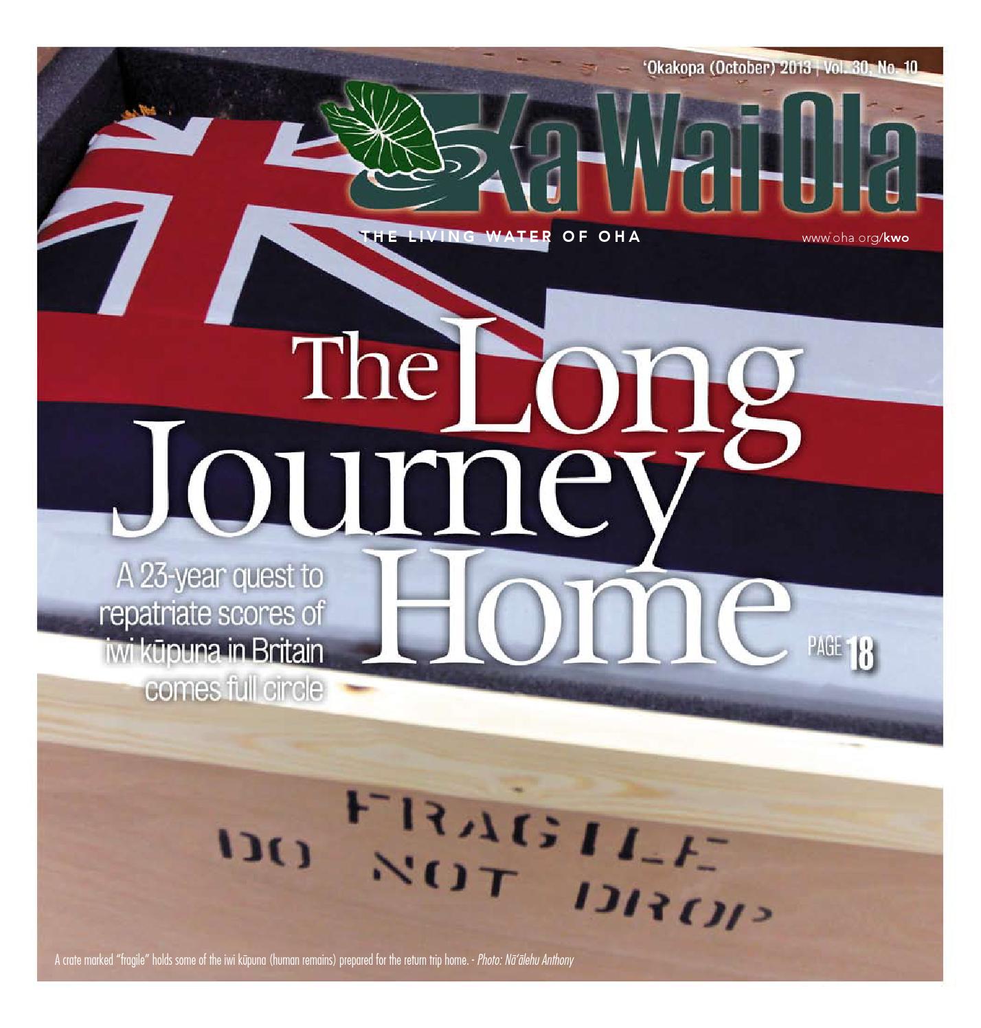 Kwo October 13 Vol 30 No 10 By Ka Wai Ola News For The Lahui Issuu