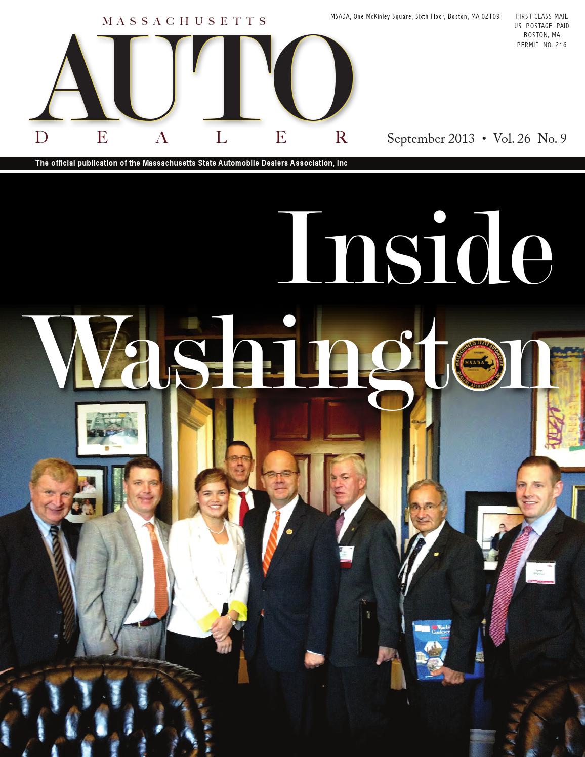September 2013 MSADA magazine by Massachusetts State Automobile Dealers