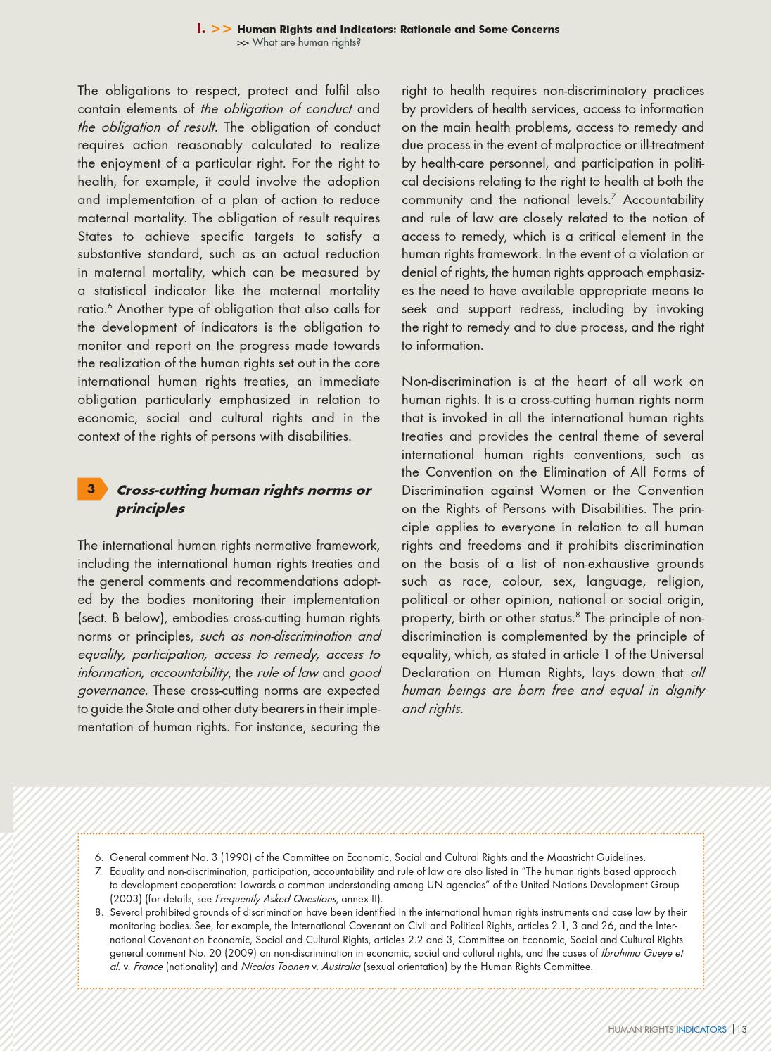 Human Rights Indicators A Guide to Measurement and Implementation by