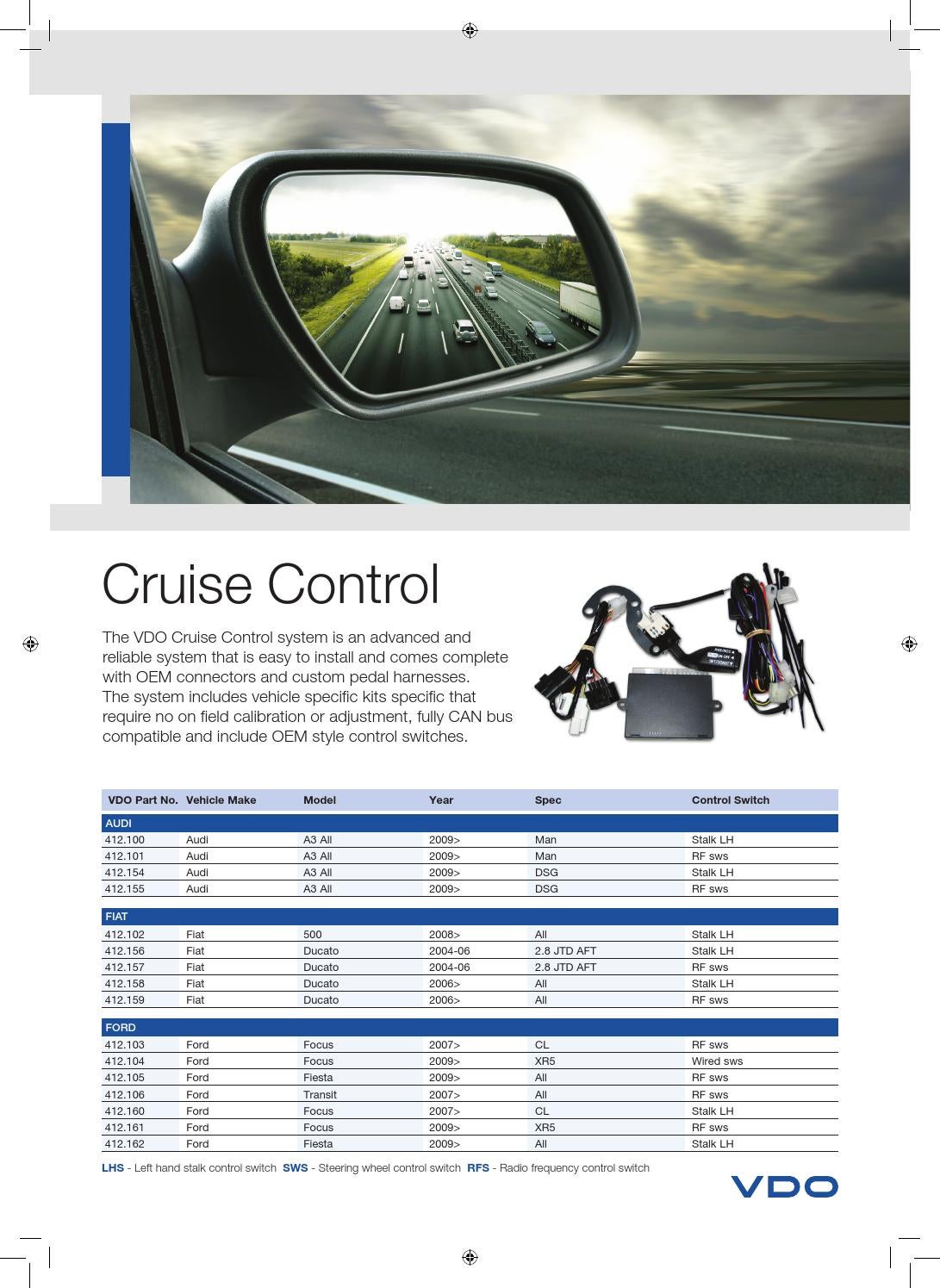 Vdo cruise control by howard instruments Issuu