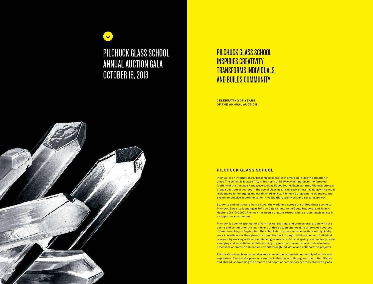 Pilchuck Glass School 35th Annual Auction Catalog by Pilchuck Glass