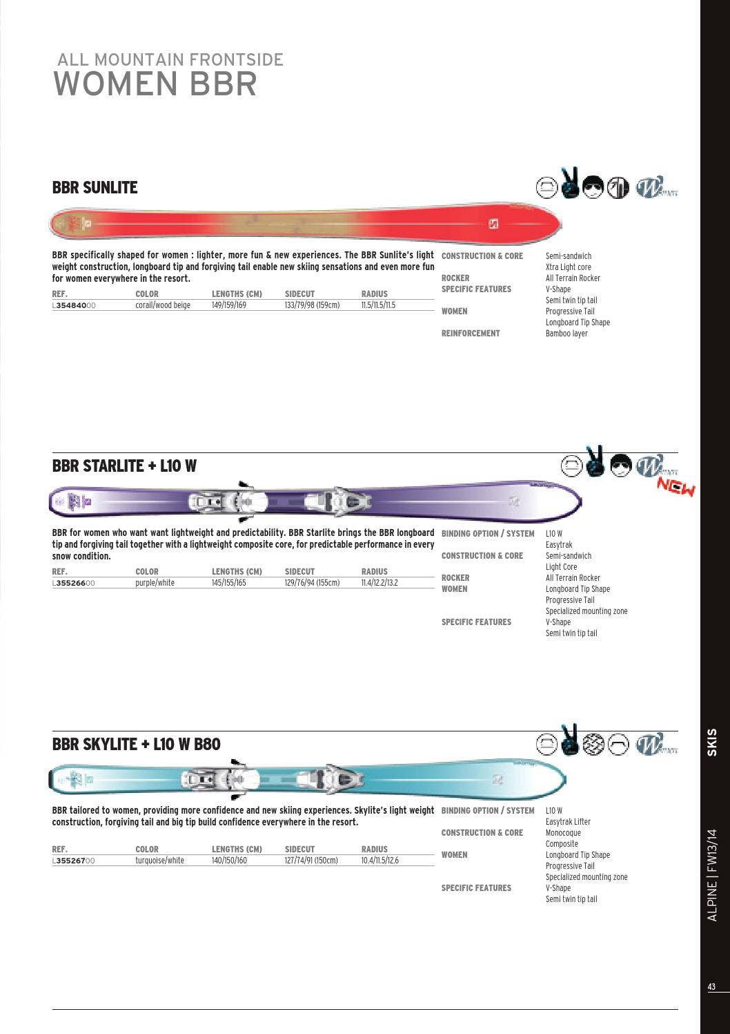 salomon bbr sunlite womens skis length basalt SALOMON | LION GEAR RENTAL