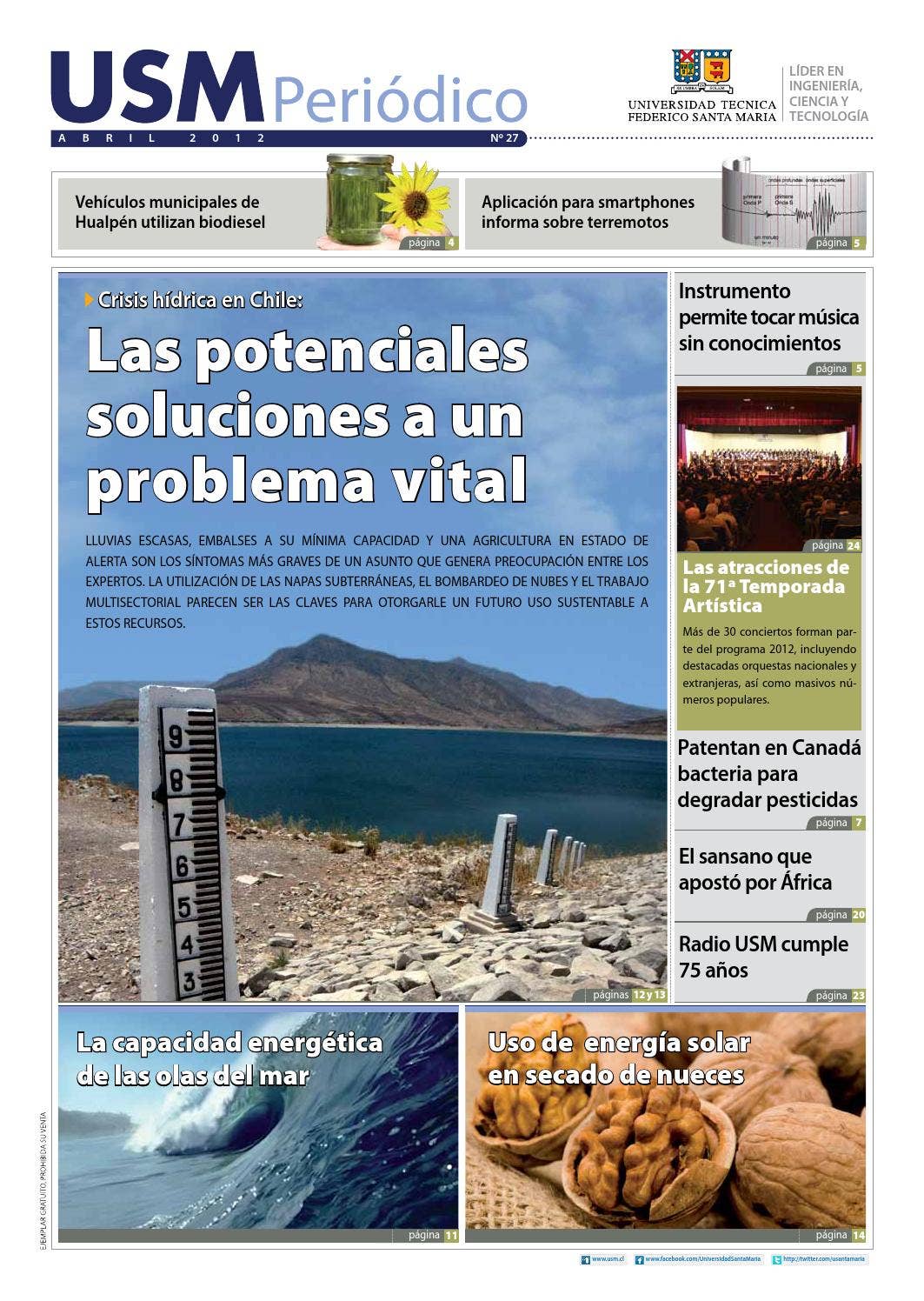 Edición nº 27 by Universidad Técnica Federico Santa María - Issuu