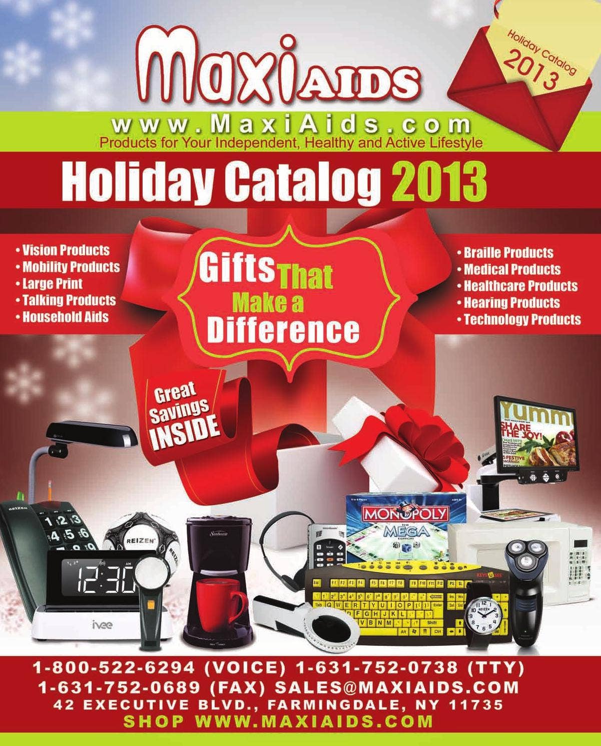 MaxiAids Holiday Catalog 2013 by Issuu