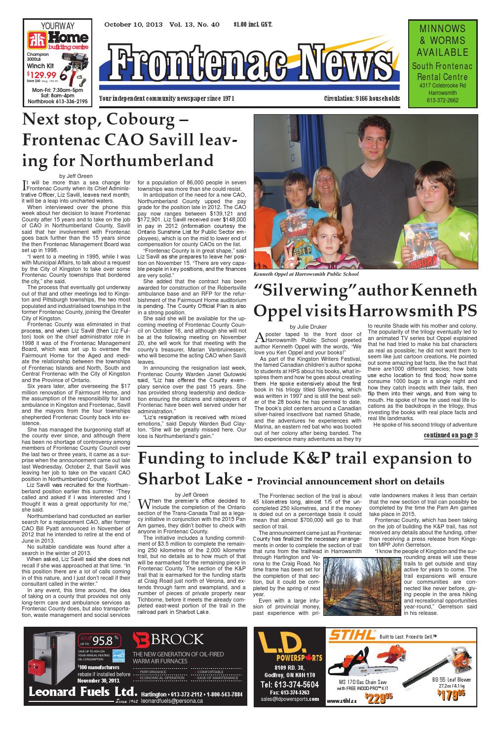 Vol.13 No.40 by Frontenac News Issuu