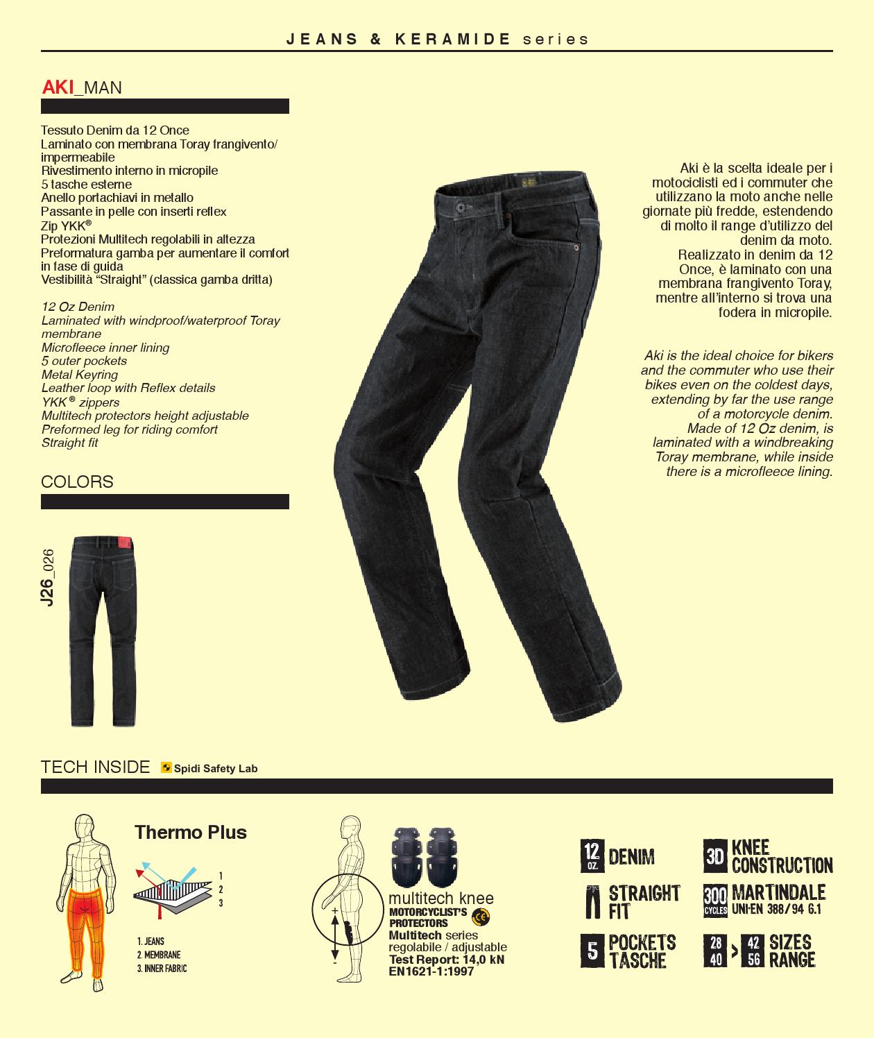 jeans with inner lining
