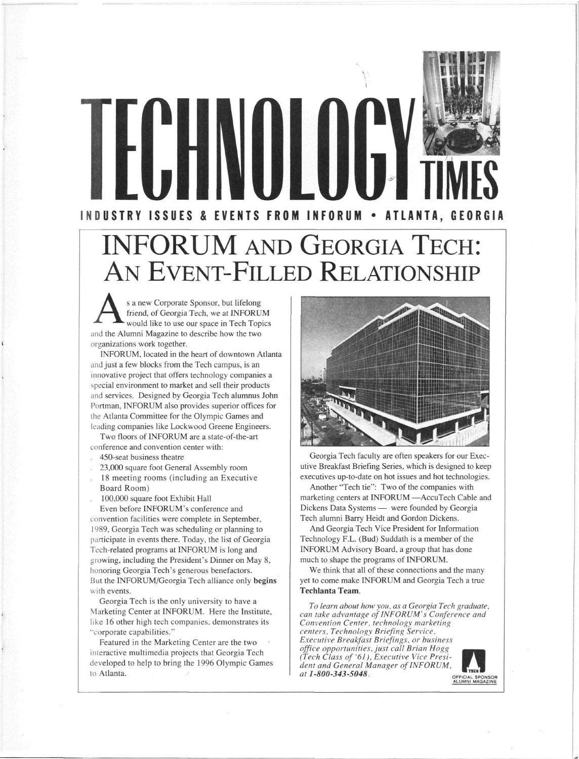 Georgia Tech Alumni Magazine Vol. 67, No. 04 1992 by Georgia Tech ...