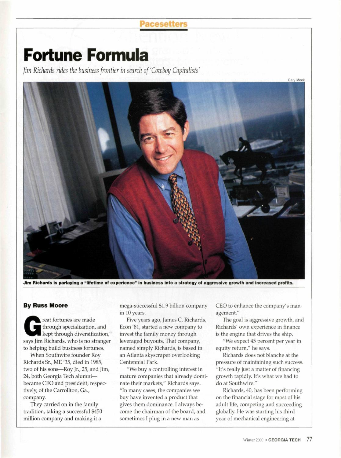 Georgia Tech Alumni Magazine Vol 76 No 03 00 By Georgia Tech Alumni Association Issuu