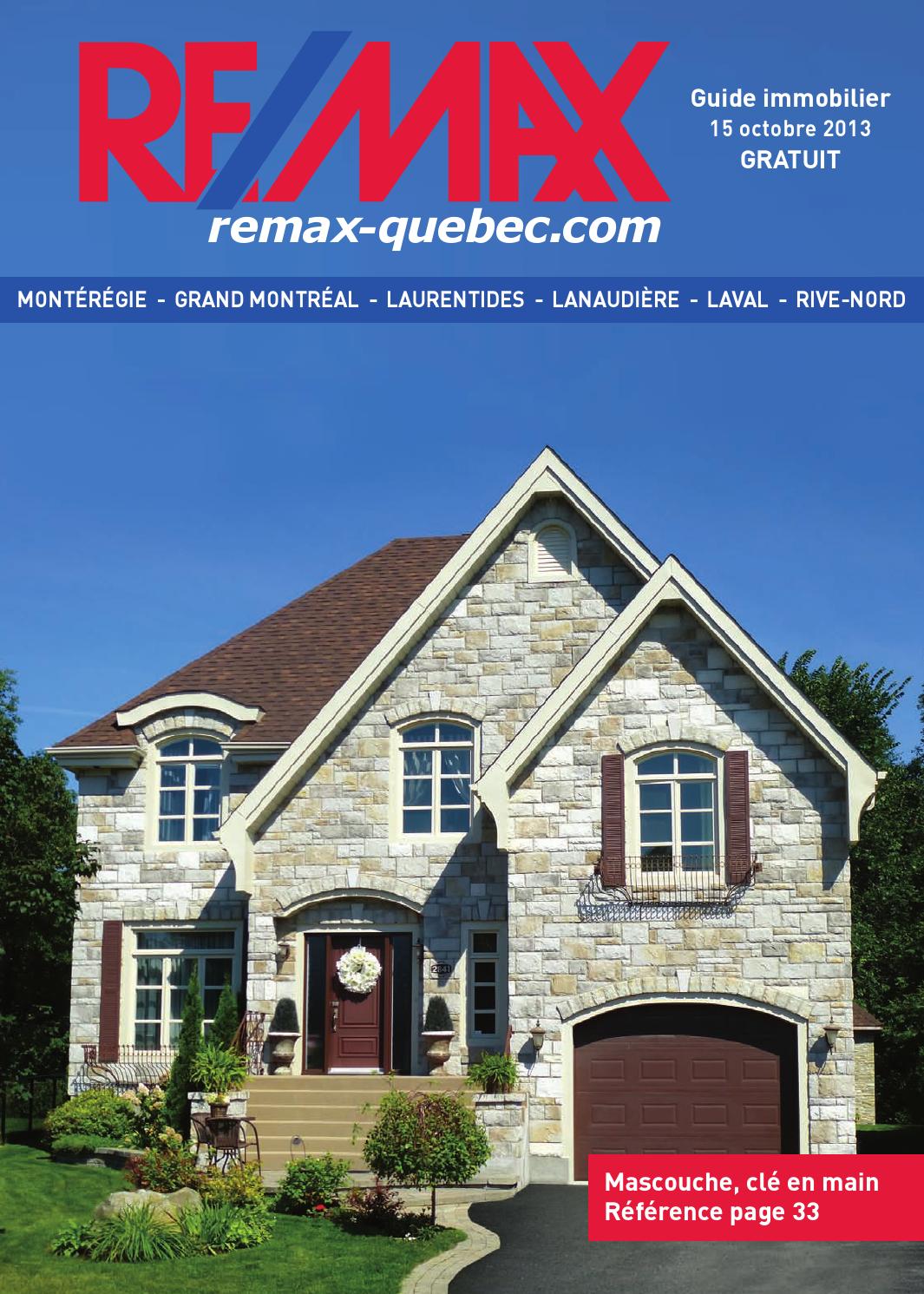 QUEBEC Remax Montreal 15 Oct., 2013 by NextHome Issuu