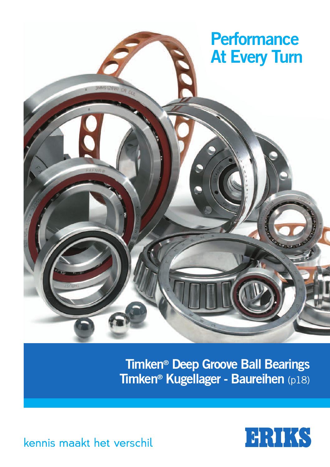 Timken deep groove ball bearings by ERIKS Nederland Issuu